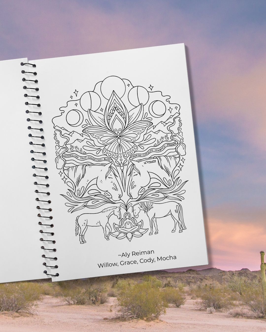 Collective Coloring Book: Dear Equestrians