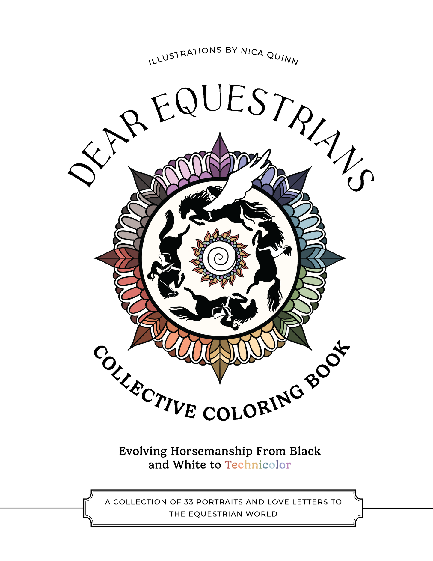 Dear Equestrians Collective Coloring Book [PRE-ORDER]